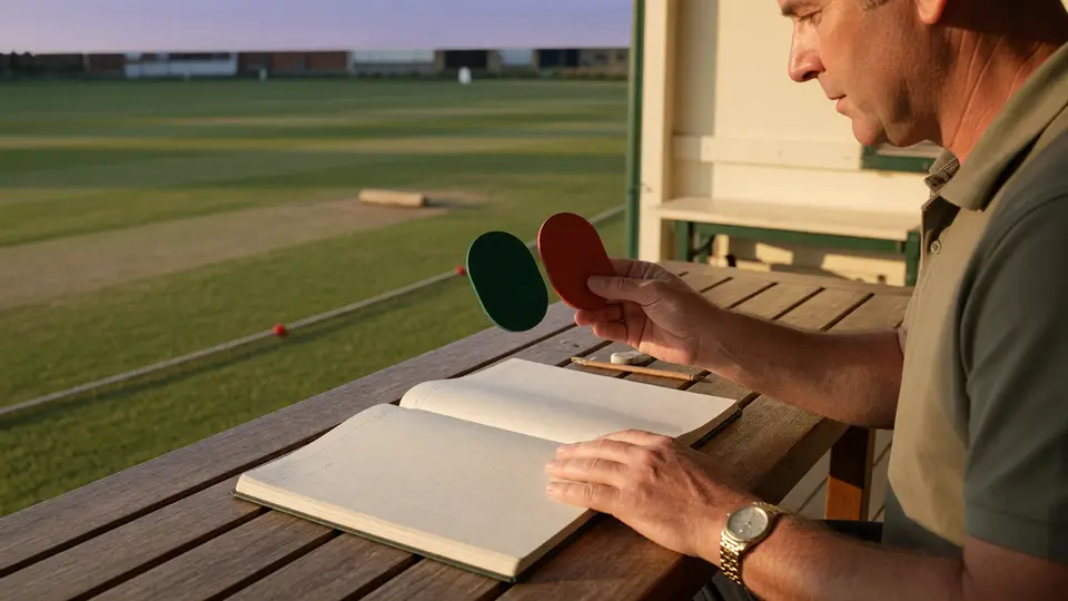 Editor annotating a captain-and-vice-captain pick on a smartphone scorecard