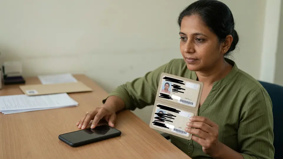 Notebook opened to a page dated today, conveying the age-verification step